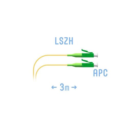 Шнур монтажный оптический LC/APC SM 3м.